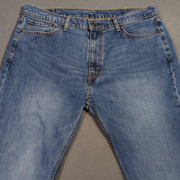 Levi's Jeans Men's 38x34 Blue 505 Regular Fit Straight Leg Denim - Picture 5 of 11